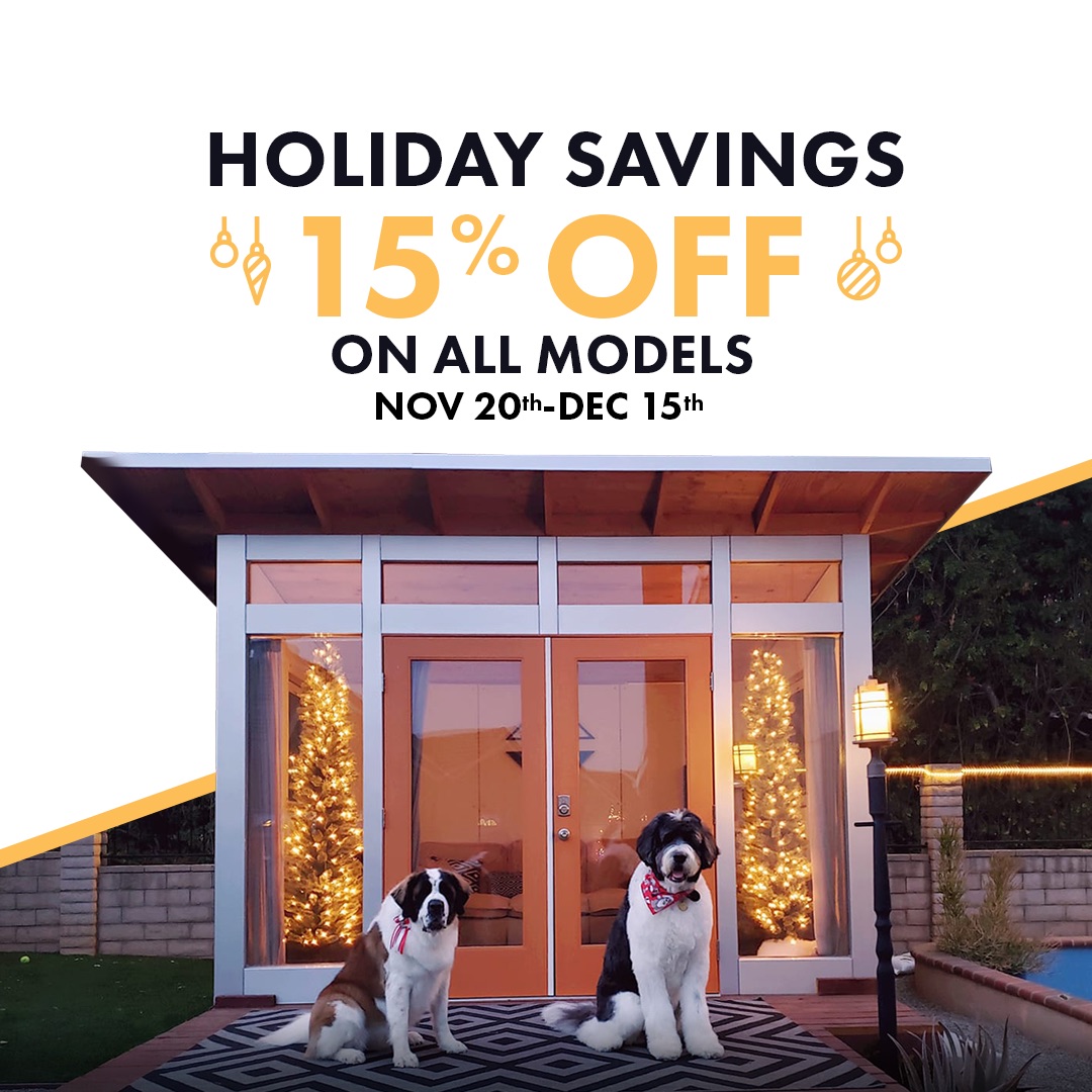 Holiday savings - 15% off all models