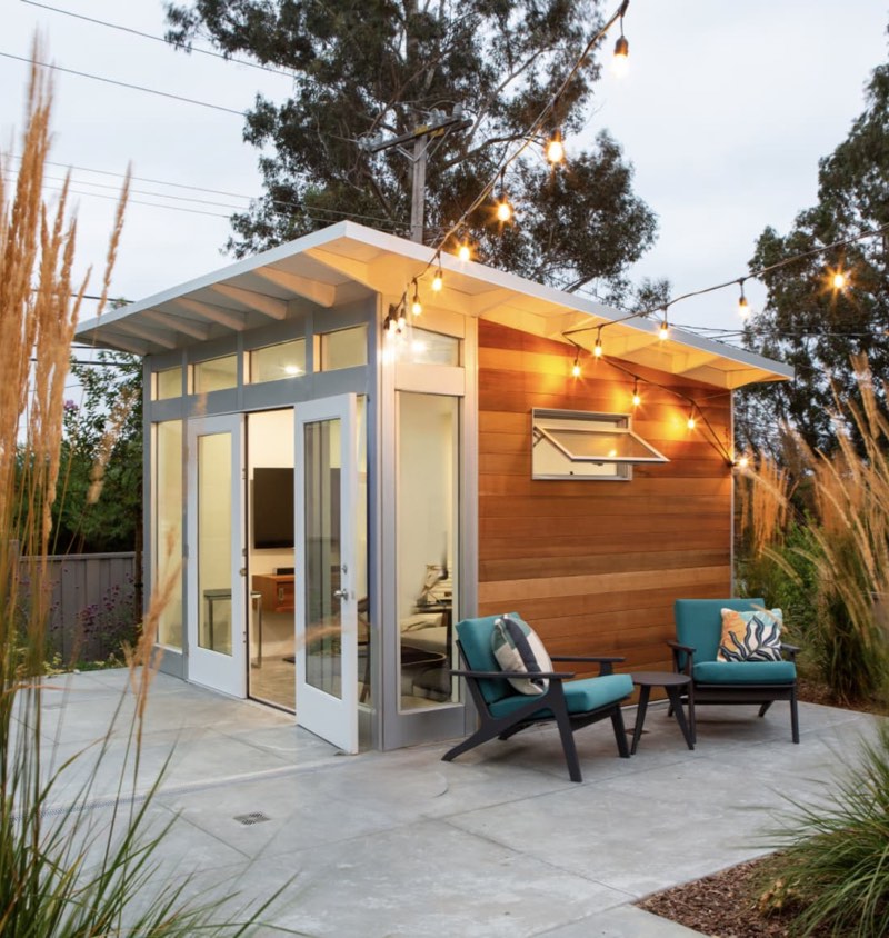 modern tool shed