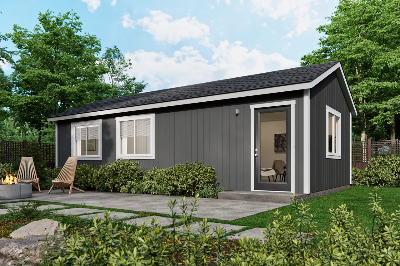 Studio Home Spruce with garage and living space