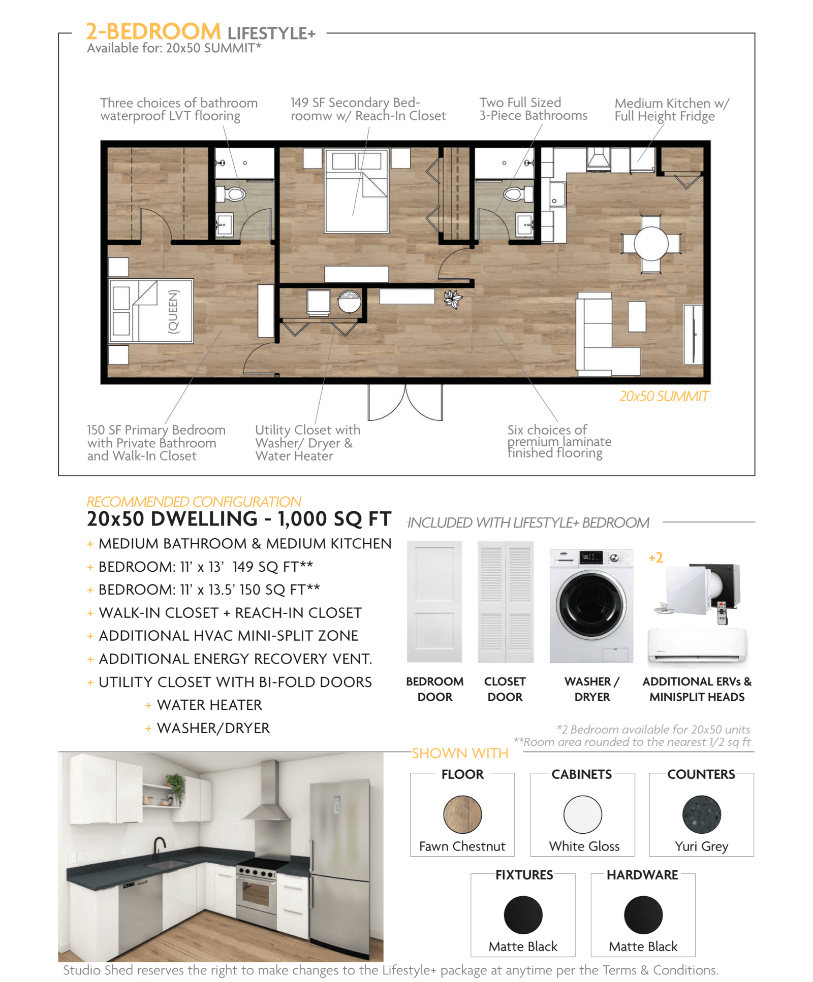 2 Bed Kit 20x50