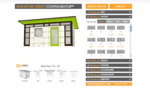 July 2015 studio shed configurator image