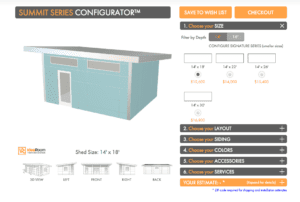 Design Your Summit Series with Studio Shed's Configurator