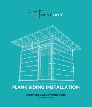 how to install studio shed plank siding