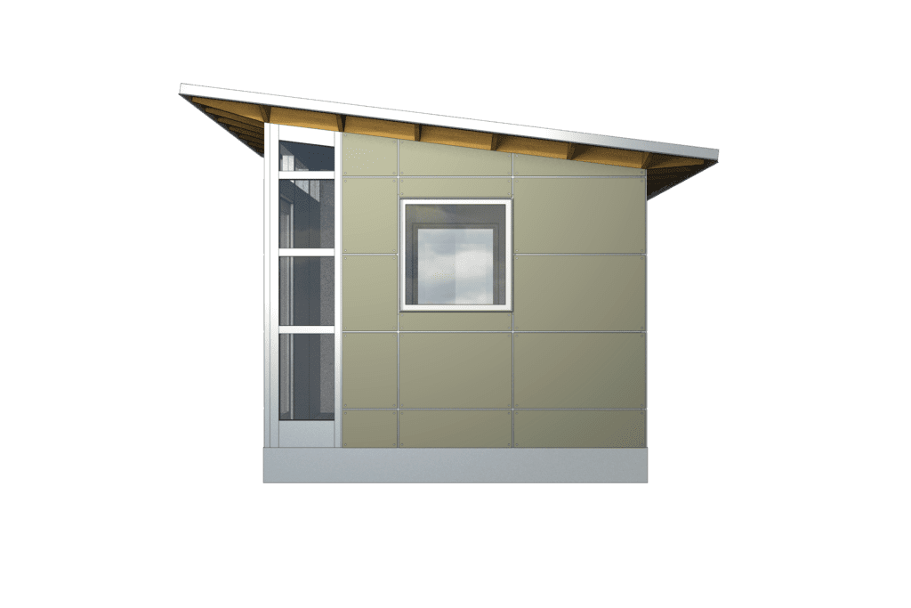 pagoda backyard shed for home office, studio, man cave