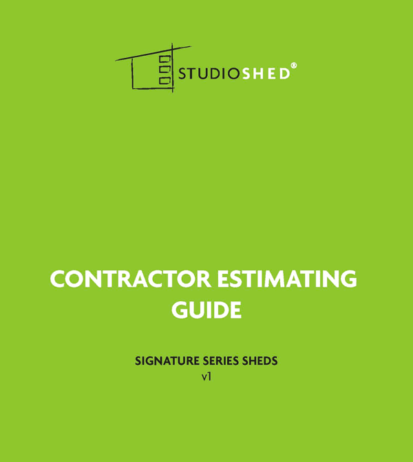 Studio Shed Contractor Estimator Guide