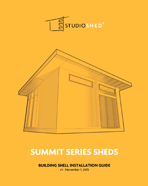 Studio Shed Summit Series Installation Guide