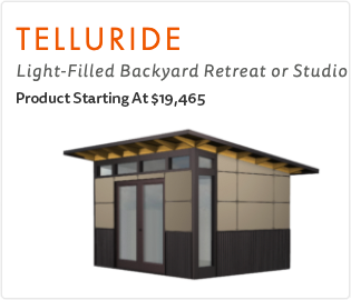 Ship Fast Studio Shed Telluride  Model