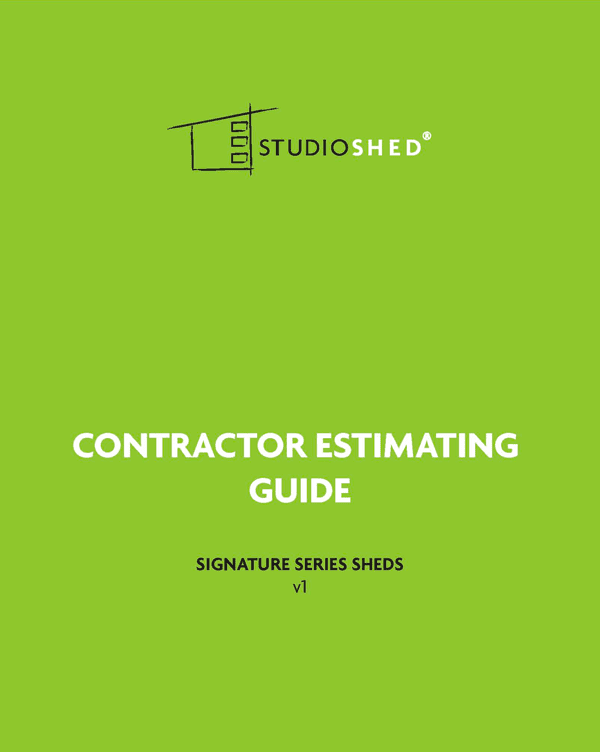 Studio Shed Contractor Estimator Guide