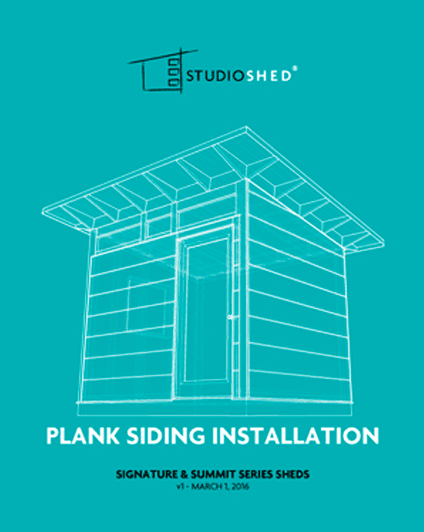 Studio Shed Plank Siding Installation Guide